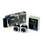 2-Axis Simultaneous Drive Speed Controller &amp; Stepper Motor 2-Unit Set, CSA-UT Series With Power Supply Unit CSA-UT56D1D-SG-PS