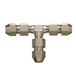 Double Nut Type Fitting Union Tee for Control Copper Pipes