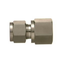 SUS316 Stainless Steel Double Ferrule Fitting Female Connector (Straight Thread Type)