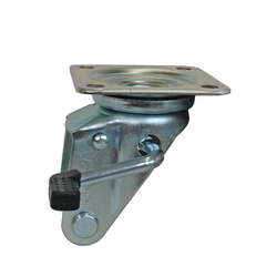 Standard Press Casters - For Medium Loads (Swivel With Stopper) Bracket Set (Without Wheels)