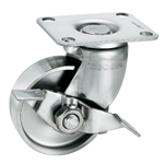 Stainless Steel Pressed Swivel Caster with Stopper K-1304GS K-1304GS-75-SUS