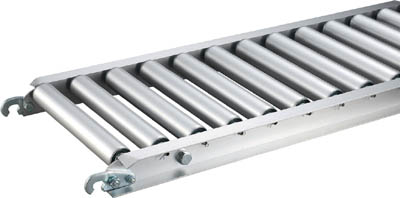 Aluminum Roller Conveyor (Roller Diameter 45 mm, Tube Wall Thickness 1.5 mm) VR-AL4515F-400-75-3000