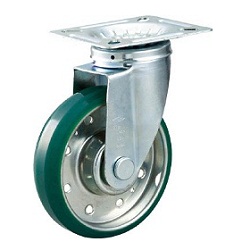 High-Tension Press-Formed Urethane Caster with Freely Rotating Fittings HTTUJB130