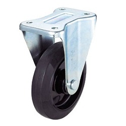 Press-Formed Nylon Wheel, Rubber Caster, Fixed TYNRK130