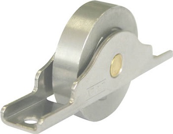 Stainless steel bearing door roller flat (C shaped frame)