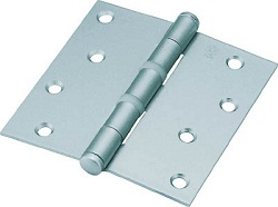 Steel Light Duty Flat Bullet Hinge (Silver Paint Finish)