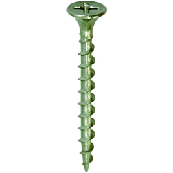 Course thread screw with teeth on head (stainless steel) TKSS41F