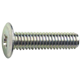 TRUSCO Ultra‑Low Head Machine Screw, Trivalent Chromate, M3 × 6, 38 Pcs.