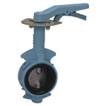 Butterfly Valve, Lever Type, 10K (5K Shared) Spheroidal Graphite Cast Iron Wafer Rubber Sheet 10L1-N-UE-80A