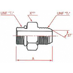 SAE"O" Ring Boss Connection JIC37° Flare SAE Male Connector