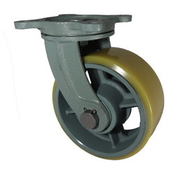 Free Wheels with Heavy-Duty Urethane Foam Wheels (UHB-g Type) - FCD Ductile Fitting UHB-G200X50