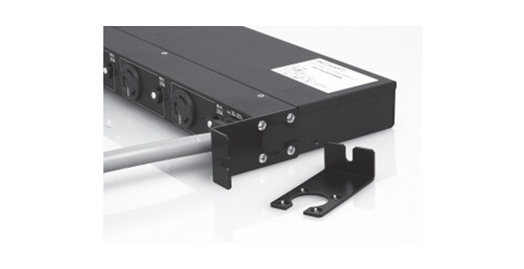 Usage example of 40 mm bracket for 1U PDU