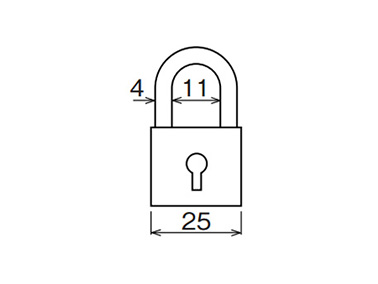 Padlock dimensions