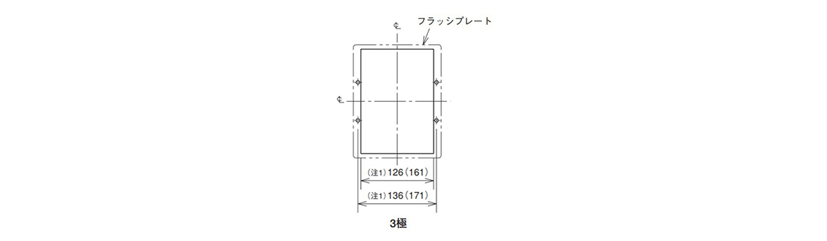 Dimensional drawing of hole drilling