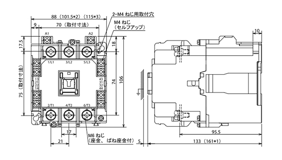 Electromagnetic contactor SD-T (irreversible) DC operation type: related images
