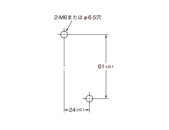 Mounting hole machining dimensions