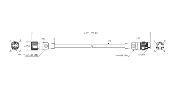 Dimensional drawing of XS5W-D421-□81-X/XS5W-D421-□81-XR