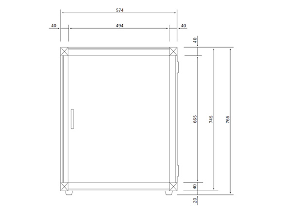 Dimensional Outline Drawing