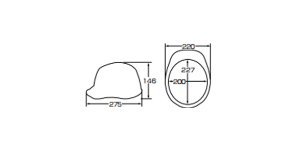 FRP Resin Hard Hat SYF Type (With Raindrop Prevention Groove / Shock Absorbing Liner): Related images