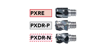 Phoenix Series, Indexable End Mill, 3-Flute, Corner Radius Shape, PXM, PXDR, selection support 5