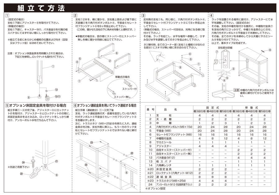 Super Rack Cart (with 2 metal fittings for stable straight traveling) Instruction Manual-2