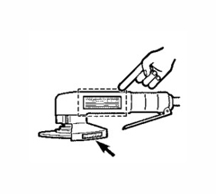 Straight grinder, precautions 1