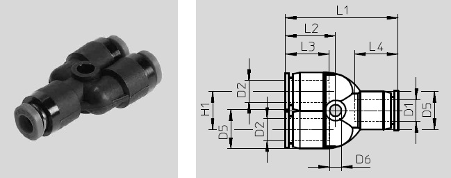 Y-piece, QSMY Series 