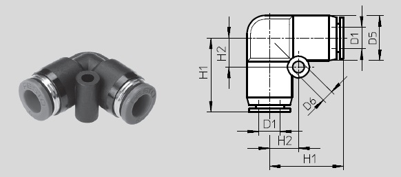 Straight piece, QSM Series 