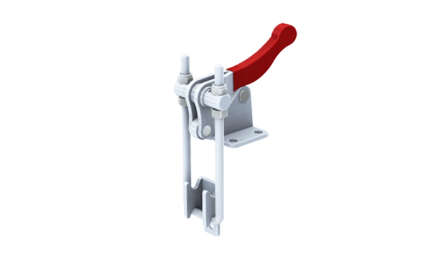 Latch Type Toggle Clamps with Flanged Base / U-Hook, GH-40344/GH-40344-SS 