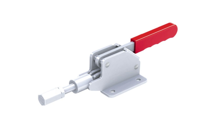 Toggle Clamp - Push-Pull - Flanged Base, Stroke 23 mm, Straight Handle, GH-30290M