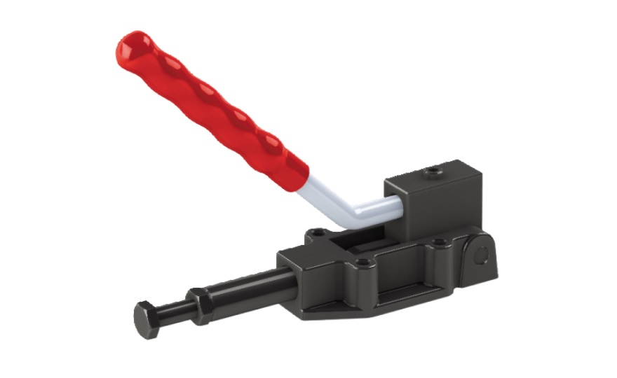 Toggle Clamp - Push-Pull - Flanged Base, Stroke 32 mm, Straight Long Handle, GH-30600HL
