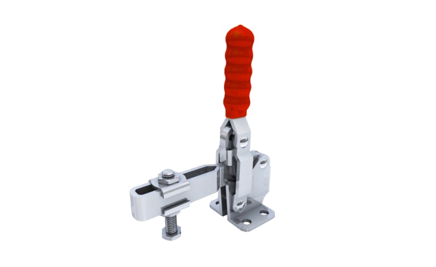 Toggle Clamp - Vertical Handle - U-Shaped Arm (Flanged Base) GH-12130/GH-12130-SS 