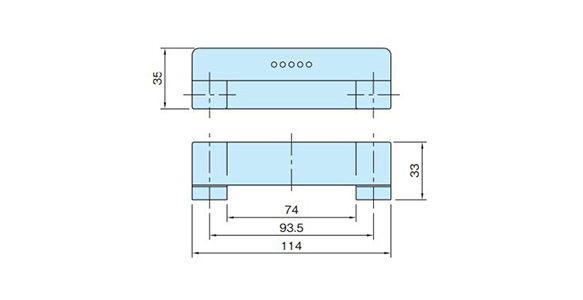 Closed style dimensional drawing