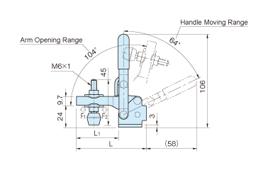 Vertical Type Toggle Clamp ST-VTC202: related image