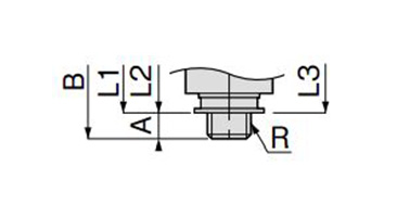 Dimensional drawing of speed controller free type