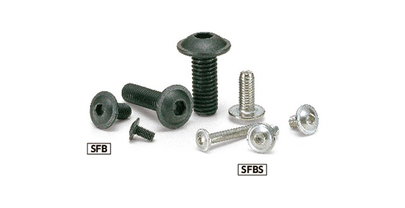 External appearance of Button Bolt With Flange (SFB, SFBS)