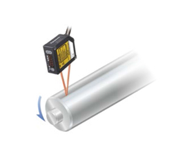 Small laser displacement sensor HL-G1 series eccentricity measurement of metal shaft