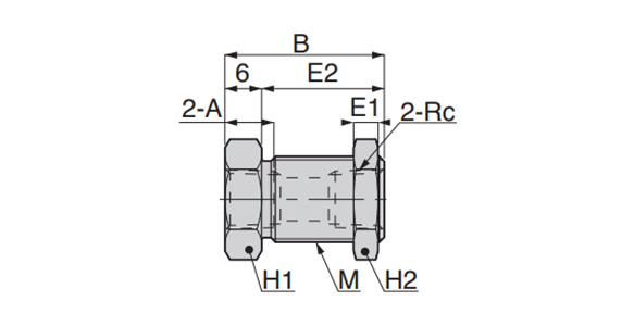 Corrosion-Resistant Tube Fitting Stainless SUS316 Compression Fitting - Bulkhead Socket: related image