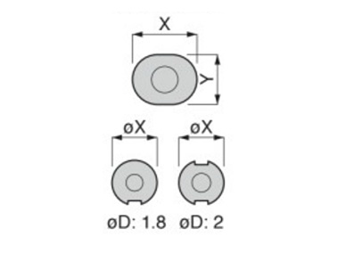 Dimensional drawing of Mini Type PY