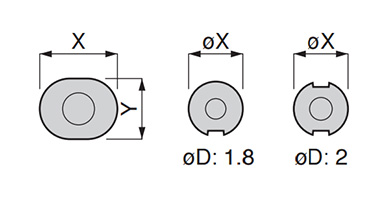 Dimensional drawing of Mini Type POC