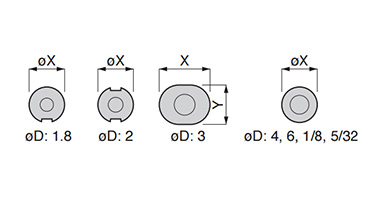 Dimensional drawing of Mini Type PM