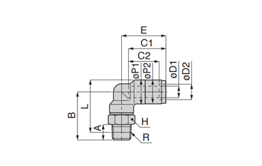 Spatter-resistant Tube Fitting Brass - Elbow: related image