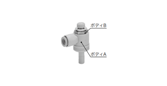 Speed Controller With One-Touch Fitting, Plug-In Type, AS□□□□P Series: related images