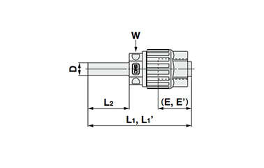 Tube Extension Straight Connector: LQ3H-T Inch Size: Related Images
