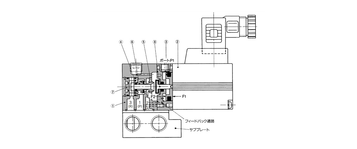 VY1A00/VY1A01, VY1B00/VY1B01 (Pilot Valve: VY1D00-□00): structural drawings