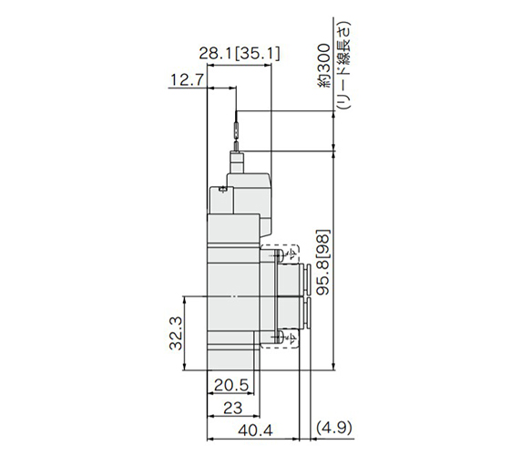 L plug connector (L): SY5120-□L□□-C4/N3/C6/N7/C8/N9□ (-F1/2) dimensional drawing