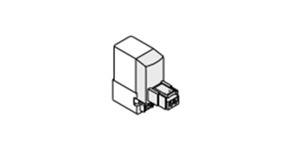 L plug connector LN: Without lead wire external appearance