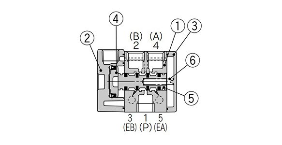 2 position single: VFA1000 diagram