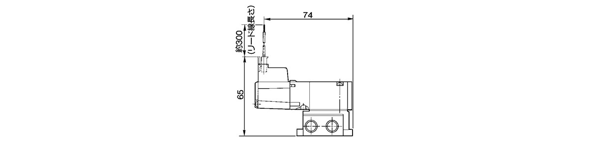 L plug connector (L): VZ3140-□L□□-01 dimensional drawing
