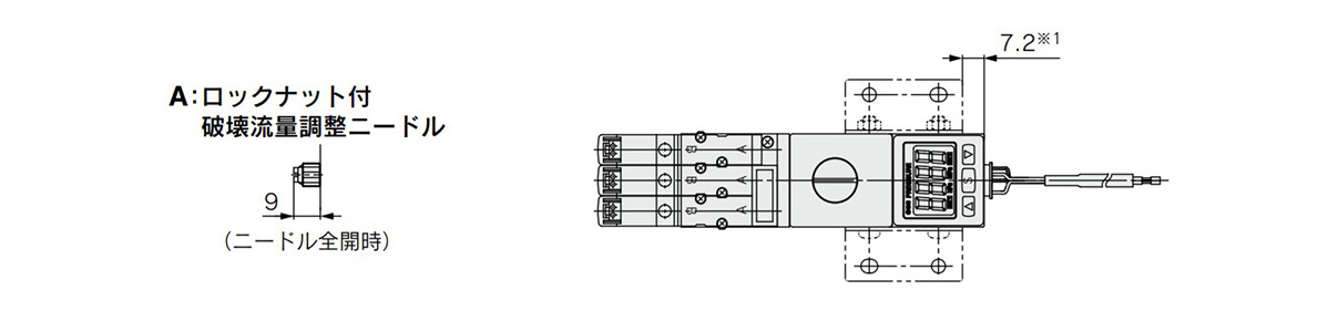 ZR100-K1□M□□-D□□□-□ structure and drawing 1